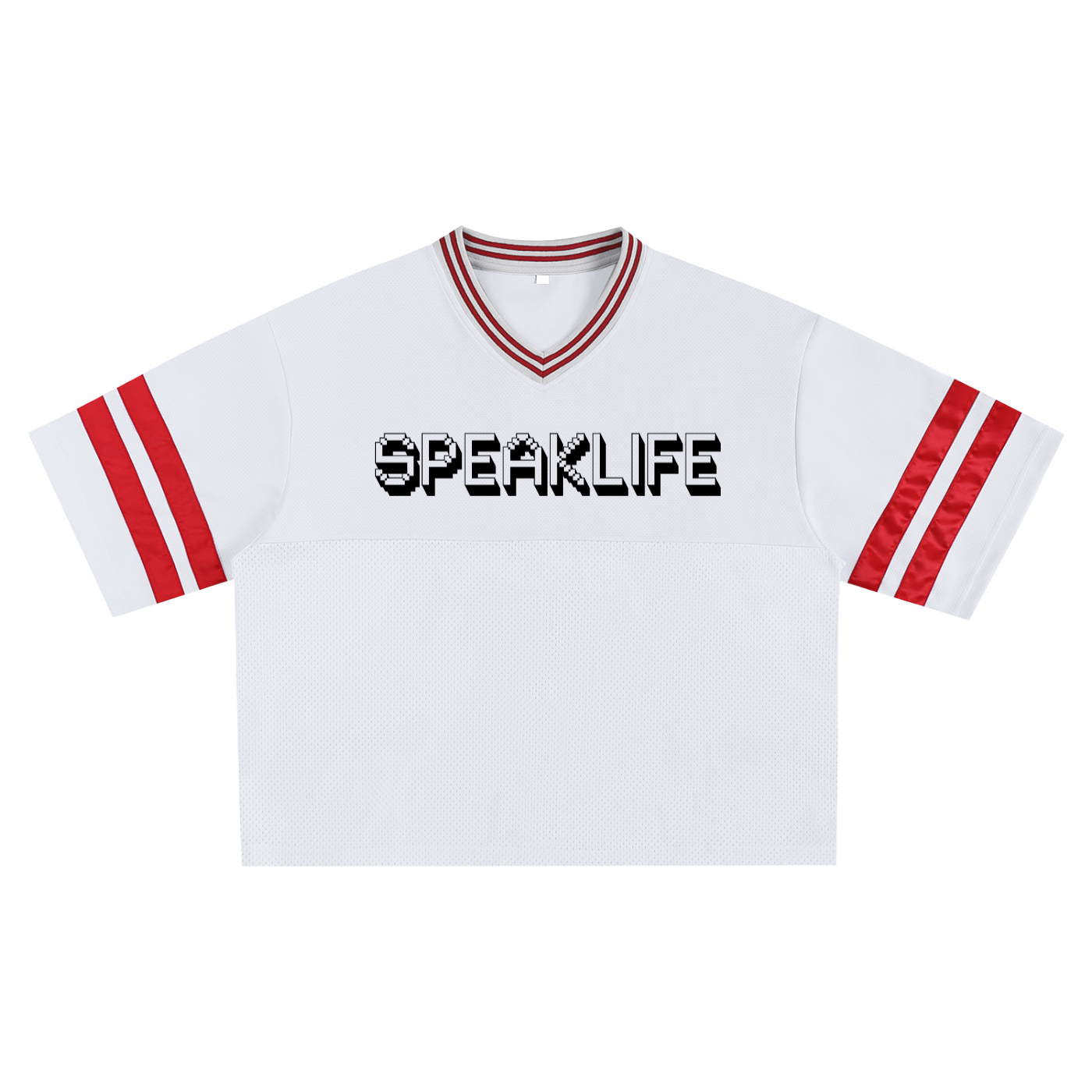 Taped Mesh Boxy T-shirt